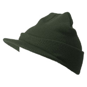 Beanie With Short Visor