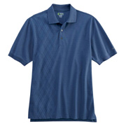 Izod Men's Performance Oxford Pique Argyle Polo Shirt