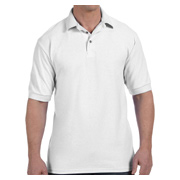 Hanes Men's 7 oz. ComfortSoft Cotton Pique Polo - White