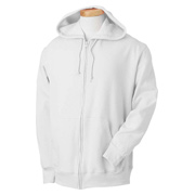 Fruit of the Loom 8 oz. Best 50/50 Full-Zip Hood - White