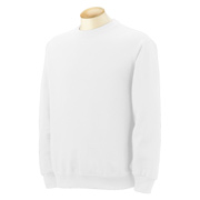 Fruit of the Loom 8 oz. Best 50/50 Fleece Crew - White
