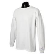 Champion 5.2 oz. Long-Sleeve Tagless T-Shirt - White