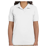 Gildan Ladies' DryBlend 6.5 oz. Pique Polo - White