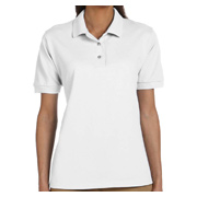 Gildan Ladies' 6.5 oz. Ultra Cotton Pique Polo - White