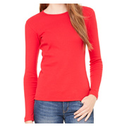 Bella + Canvas Ladies' Stretch Rib Long-Sleeve T-Shirt