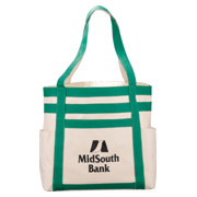 Rugby Stripe Boat Tote