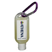 1.9 oz. Shampoo and Conditioner in Clear Bottle With Carabiner