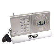 Digital FM Scan Sports Radio With Alarm Clock and Speaker Base