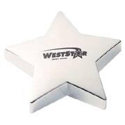 Shining Star Silver Paperweight