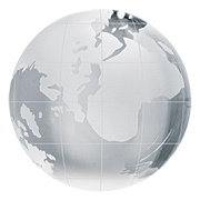 Crystal Globe Paperweight