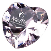 Crystal Heart Shape Paperweight