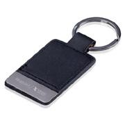 Leatherette Rectangular Key Chain