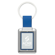 Rectangle Metal Spinner Key Tag