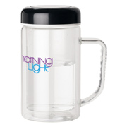 10 oz. Double Wall Glass Mug