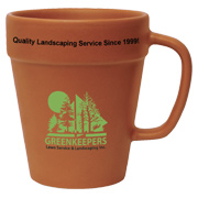 14 oz. Terra Cotta Flower Pot Mug