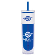 16 oz. Quench Bottle With Lid and Straw