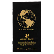 Logo Series Monthly Black Cardstock Planner (Globe)