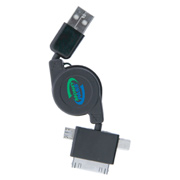 3 In 1 Retractable USB Charger