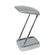 Silver Collapsible Reading Light With Flashlight