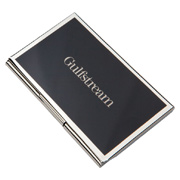 Metal Card Case With Colored Cover