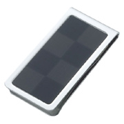 Checkered Pattern Chrome Plated Money Clip