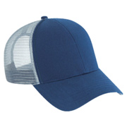 Cotton Twill Six Panel Low Profile Mesh Back Trucker Cap