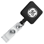 Square Rectractable Badge Holder