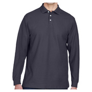 Devon & Jones Men's Pima Pique Long-Sleeve Polo