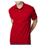 Hanes Adult 50/50 EcoSmart Jersey Knit Polo