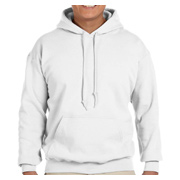 Gildan Adult Heavy Blend 8 oz. 50/50 Hooded Sweatshirt - White