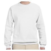 Jerzees Adult NuBlend Fleece Crew - White