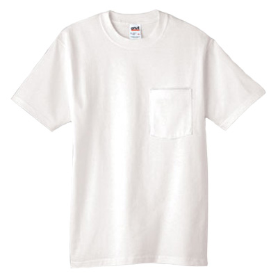 Anvil Heavyweight Pocket T-Shirt - White