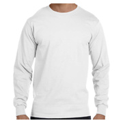 Gildan Adult 50/50 Long-Sleeve T-Shirt - White