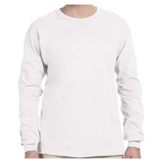 Fruit of the Loom Adult HD Cotton Long-Sleeve T-Shirt - White