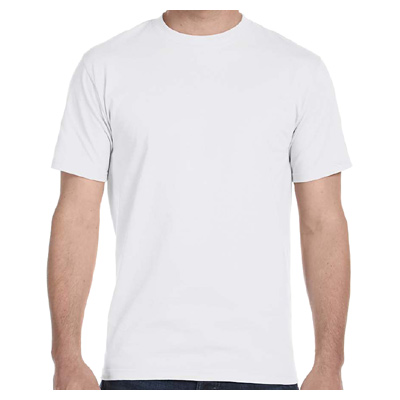Hanes Unisex 5.2 oz. Comfortsoft Cotton T-Shirt - White