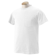 Fruit of the Loom 5.6 oz., 50/50 Best Pocket T-Shirt - White