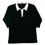 Vantage Women's 3/4 Sleeve Stretch Rugby Collar Shirt