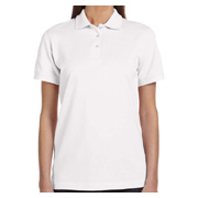 Anvil Ladies' Pique Polo - White