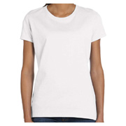 Fruit of the Loom Ladies' HD Cotton T-Shirt - White