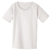 Anvil Ladies' Heavyweight Scoop Neck T-Shirt - White