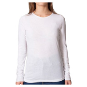 American Apparel Sheer Jersey Long Sleeve T - White