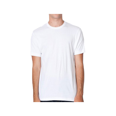 American Apparel Baby Rib Fitted Short Sleeve T-Shirt - White