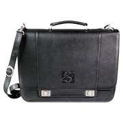 Millennium Leather Compu-Saddle Bag