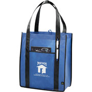 Contrast Non-Woven Carry-All Tote