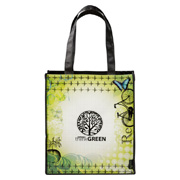 Laminated Non-Woven Vintage Collage Tote