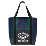 Buffalo Plaid Laminated Shopper Tote