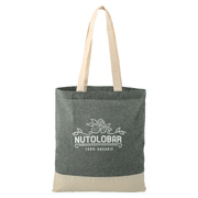 Split Recycled 5 oz. Cotton Twill Convention Tote