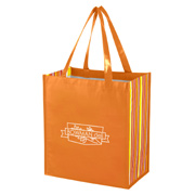 Shiny Laminated Non-Woven Tropic Shopper Tote Bag