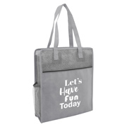 Color Basics Heathered Non-Woven Tote Bag