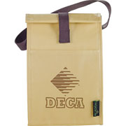 Laminated Non-Woven Brown Baggin It Lunch Bag